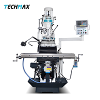 Fraiseuse verticale manuelle intégrée TECHMAX MF-32 avec colonne de fraisage, guidage trempé HRC45, haute précision et stabilité
