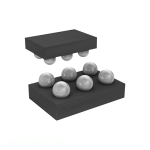 6 ufbga WLCSP วงจรอิเล็กทรอนิกส์ FAN53611AUC18X จัดการพลังงาน (PMIC) - Product Image 1