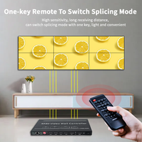 Procesador de Video Wall Industrial 2X3, 1 Entrada DP/4 HDMI, 6 Salidas HDMI+1 DP, Compatible con Configuración en Cascada para Video Walls a Gran Escala