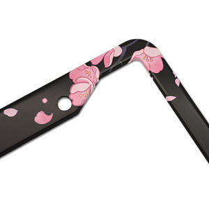 Op Maat Gemaakt Speciaal Ontwerp Kentekenplaat Afdekking Schattige Kleine Bloem Cartoon Aluminium Nummerplaat Frame - Product Image 4