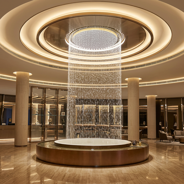 Premium Digital Water Curtain Outdoor Fountain Waterfall Display with Custom Patterns Water Screen Projection Fountain