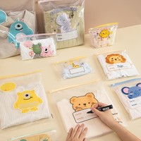 Sacs refermables transparents en PE à motifs de dessins animés pour vêtements, chaussures et fourrures d'enfants de maternelle, Jinhua Zhejiang