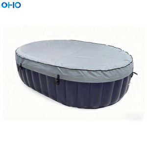 Couverture de <span class=keywords><strong>spa</strong></span> <span class=keywords><strong>gonflable</strong></span> isolée OHO toutes saisons en PVC renforcé, design ovale moderne, économie d'énergie, utilisation intérieure/extérieure, 2 à 4 personnes - Product Image 5