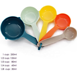Juego de 10 <span class=keywords><strong>Tazas</strong></span> y Cucharas Medidoras de Plástico Multicolor, Ecológicas, con Escalas para Medir Líquidos y Sólidos, Venta al Por Mayor - Product Image 2
