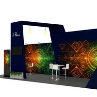 Stand d'exposition modulaire en profilés aluminium 13x20 pieds, installation rapide, durable, pour les exposants de la Foire commerciale d'Asie du Sud-Est