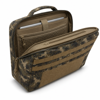 Boîte de rangement pour équipement tactique personnalisé, avec poignée supérieure, double fermeture éclair, tirettes en paracorde, nylon 1000D, pour le camping et la chasse en plein air