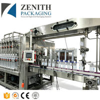 Machine de remplissage automatique intelligente pour bouteilles d'eau en plastique, écran tactile, interface PLC, commutation des paramètres en un clic