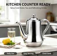 Bouilloire à eau chaude en acier inoxydable 304, idéale pour la maison, la cafétéria et les restaurants (pot à jus)
