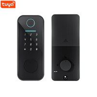 Serrure de porte intelligente numérique WiFi Tuya, haute sécurité, avec empreinte digitale, pêne dormant avec caméra pour porte en acier, sans clé, mot de passe, clé