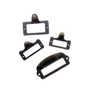 Hong Zun Retro <b>Drawer</b> Handles Zinc Alloy Rectangle Surface Mounted Traditional Furniture Hardware - Product Image 5
