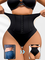 Vente en gros Marque privée Fajas sculptantes sans couture à taille haute, effet ventre plat et rehausseur de fesses, avec taille ajustable, OEM ODM
