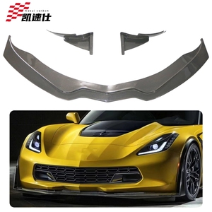 Vente flash : Splitter de pare-chocs avant en fibre de carbone pour Chevrolet <span class=keywords><strong>Corvette</strong></span> <span class=keywords><strong>C7</strong></span> - Product Image 1