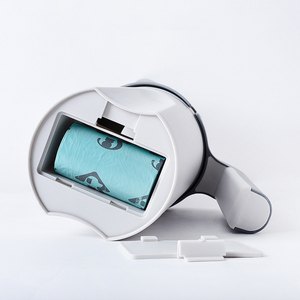 2 In 1 portatile <span class=keywords><strong>Pet</strong></span> Kitten manico di grande capacità e sacchetto della spazzatura forniture per la pulizia dell'animale domestico pala per lettiera per gatti integrata portatile - Product Image 5