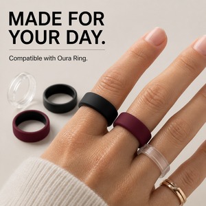 Coque de protection en silicone multicolore pour Oura Ring 5/4 Galaxy Ring RingConn Ultrahuman – Changez votre look avec ce pack de protection pour bague intelligente - Product Image 3