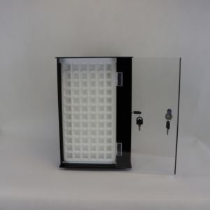 Benutzer definierte Spinner abschließbare klare Acryl rotierende Schmuck Vitrine mit Tür - Product Image 2