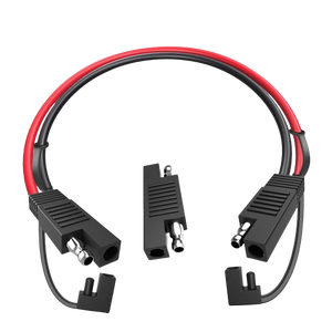 定制 SAE <span class=keywords><strong>2</strong></span>针快速断开连接器 18AWG 线束 带保险丝线束 电源线 - Product Image 1