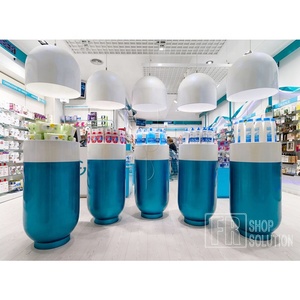 OEM al por menor de <span class=keywords><strong>la</strong></span> fábrica de madera moderna farmacia estante de exhibición para Interior de <span class=keywords><strong>la</strong></span> tienda contador diseño - Product Image 6