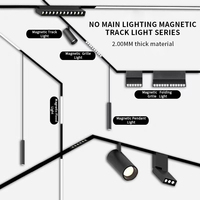 Tuya Zigbee MS30 Corps en aluminium LED Track Light avec aimant Pendentif Smart App Control Running LED Light Magnet Guangzhou