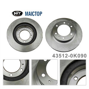 Rotor de disco de freno delantero OEM <span class=keywords><strong>43512</strong></span>-<span class=keywords><strong>0K090</strong></span> para Toyota Hilux KUN26 KUN26R con sistema VSC - Product Image 4