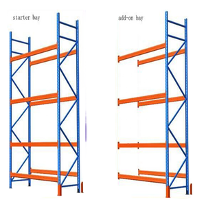 भारी शुल्क चयनात्मक पैलेट रैक समायोज्य औद्योगिक भंडारण धातु गैरेज और गोदाम स्टील धातु स्टैकिंग रैक के लिए - Product Image 2