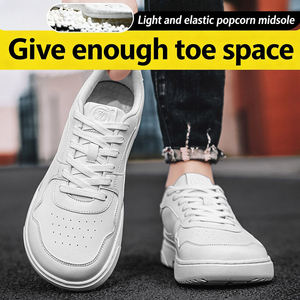 Chaussures de course sportives respirantes pour hommes - Baskets de marche légères et tendance avec amorti, antidérapantes, tige en PU et semelle extérieure en caoutchouc - Product Image 2