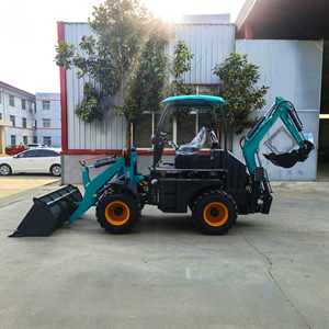 Haute qualité 4x4 Mini <span class=keywords><strong>tracteur</strong></span> chargeuse-pelleteuse chargeur frontal machines agricoles avec livraison gratuite composants de base moteur - Product Image 6