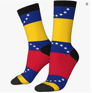 Chaussettes longues décontractées de haute qualité avec drapeau des Comores imprimé pour femmes et hommes, confortables, élastiques, respirantes et douillettes - Product Image 6