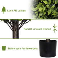 Boules de topiaire en buis artificielles de 22 pouces avec pot, grandes plantes décoratives artificielles en buis, verdure artificielle