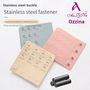 Nouveau sans couture trois rangées quatre crochets soutien-gorge Extender réglable 3 rangées 4 crochets sous-vêtements accessoire boucle de rechange soutien-gorge Extension boucle - Product Image 4