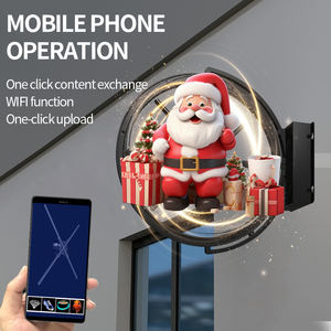 Máquina de publicidad 3D para exteriores a prueba de lluvia Control de aplicaciones móviles Ventilador de holograma 3D Wifi Conectado Subir vídeo Ventilador holográfico 3D - Product Image 5