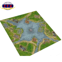 Tapis de jeu carré chauffant TCG de 24x14 pouces pour cartes de poker TCG et stade de jeu Tapis de bureau en stock