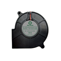 Ventilateur centrifuge sans balais DC 75x75x30mm à haut débit d'air pour projecteur, serveur et équipement électronique
