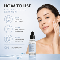 Sérum à la niacinamide 15% Formule avancée pour l'équilibre de la peau Sérum pour le visage qui affine la peau, minimise les pores et éclaircit le teint