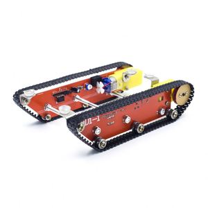 Châssis de voiture robotique intelligent PENPOS Tank avec plaque acrylique et chenilles intégrées, 2 moteurs - Product Image 5
