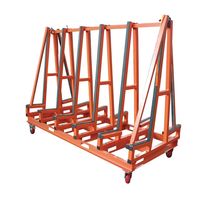 Mehrzweck-Hochleistungs-Granit-Marmorplatten-Lager regal Display-Transport regal Wagen Ein Rahmen gestell