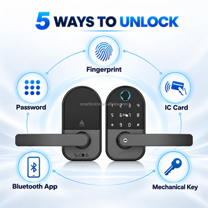 Cerradura Inteligente para Puerta con Huella Dactilar Bluetooth Sinon TTLock, Control por Aplicación, Cerradura sin Llave con Pestillo Único para Apartamentos, Alquileres y Oficinas - Product Image 5