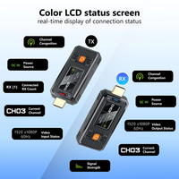 Extensor Inalámbrico HDMI de Alta Calidad de 300 m, 1080p, 1 Transmisor a 4 Receptores, Transmisor y Receptor HDMI, Inalámbrico 1080p para Proyector