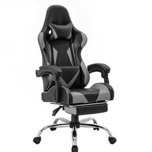 Chaise de jeu Orange <span class=keywords><strong>noir</strong></span> dossier haut de haute qualité chaise de jeu confortable siège en gros de voiture de course OEM personnalisé - Product Image 2