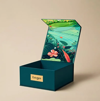 Impression personnalisée d'usine Emballage de jouets en carton rigide en papier noir mat de luxe Boîte cadeau à couvercle magnétique