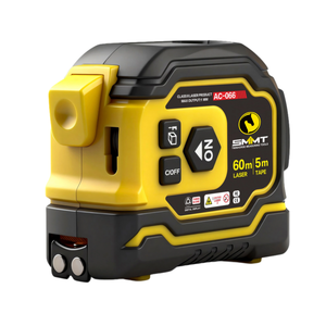 <span class=keywords><strong>Cinta</strong></span> Métrica Láser 2 en 1 SMMT de 60m/197ft <span class=keywords><strong>con</strong></span> Bloqueo Automático, Hoja de Acero al Carbono de Alta Visibilidad, Autoenrollable, de Goma y Plástico, Métrica y en Pulgadas - Product Image 3