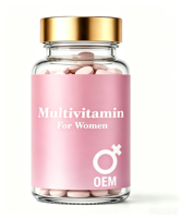 Comprimés à croquer de vitamines pour femmes, personnalisés OEM, ingrédients naturels, complément nutritionnel pour le bien-être quotidien