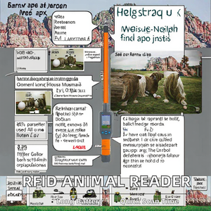 Портативный удаленный считыватель микрочипов <span class=keywords><strong>RFID</strong></span> для животных, ушные метки 134,2 кГц <span class=keywords><strong>LF</strong></span> для управления животным - Product Image 5