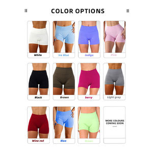 Shorts Deportivos de Cintura Alta para Mujer, con Espalda en V, Efecto Levanta Glúteos, Control de Abdomen, Sin Costuras, Suaves y Elásticos, para Gimnasio, Yoga, Running - Product Image 3