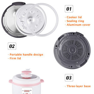 Cuisinière électrique à pression multifonction de haute qualité, <span class=keywords><strong>petite</strong></span> capacité, pour une personne, couleur rose - Product Image 4