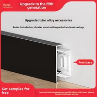 Plinthe en alliage d'aluminium pour la construction, résistante à l'humidité et à la corrosion, sans formaldéhyde, écologique, pour hôpitaux et hôtels