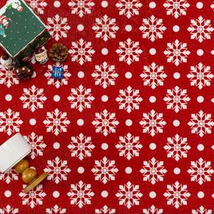 พรมวินเทจลายคริสต์มาสขนาดใหญ่ สีแดงขาว ขนสั้น ซักเครื่องได้ เหมาะสำหรับห้องโถง ห้องนั่งเล่น ห้องนอน ตกแต่งบ้าน ผลิตในจีน - Product Image 4