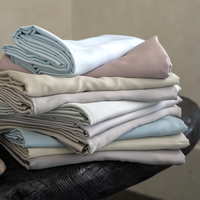 Ensemble de literie en lyocell personnalisable en gros, luxueux, doux, respirant, toutes saisons, ensemble de housse de couette 4 pièces pour la maison, l'hôtel, la chambre à coucher