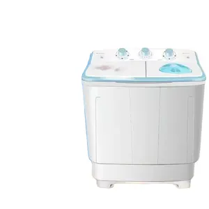 Semi automatic washing machine, large capacity double drum, old-fashioned stainless steel drum for household use