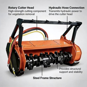 <span class=keywords><strong>Broyeur</strong></span> forestier hydraulique robuste pour <span class=keywords><strong>tracteur</strong></span>, <span class=keywords><strong>broyeur</strong></span> de broussailles <span class=keywords><strong>à</strong></span> entraînement par prise de force avec différentes largeurs de travail pour le défrichement des terres. - Product Image 2