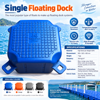 Quais flottants modulaires en HDPE avec protection articulée pour bateaux